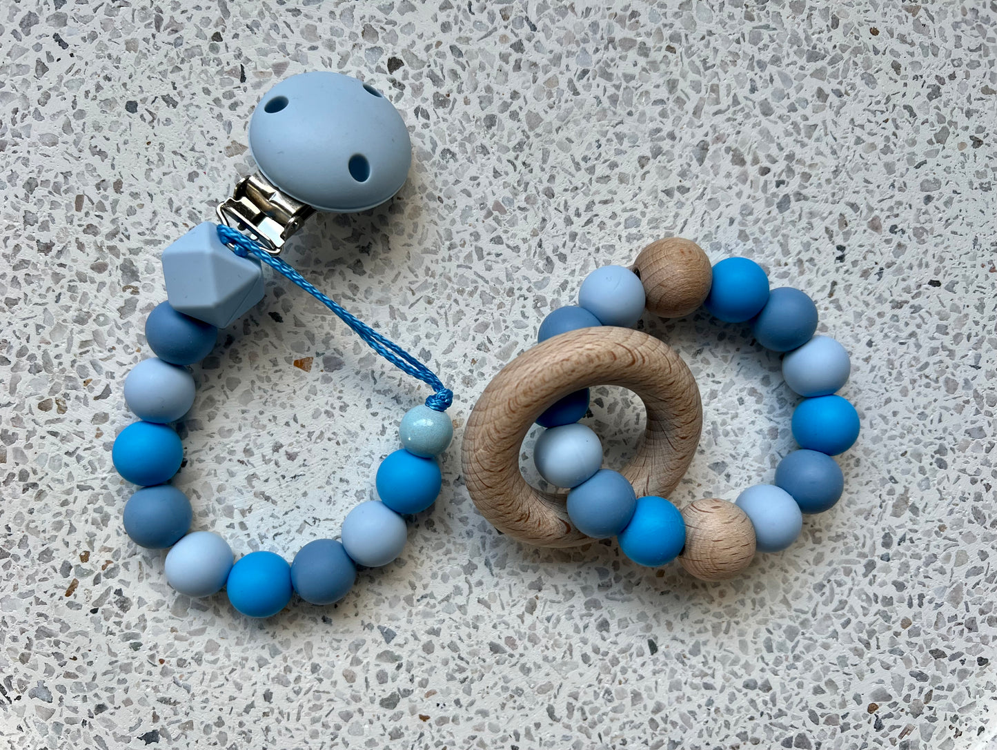 Dummy & Teether Blue Set