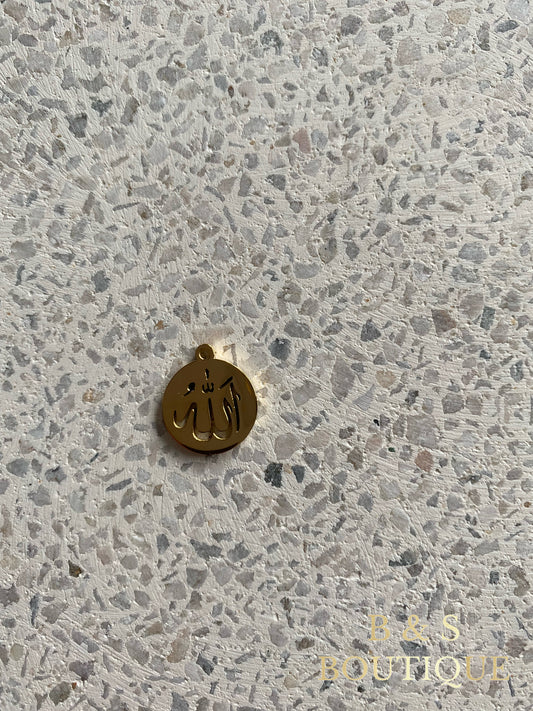 Gold Allah Charm