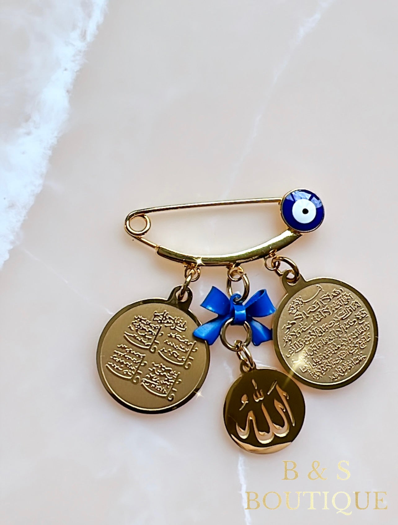 Islamic Pin 3 Charm with Bow